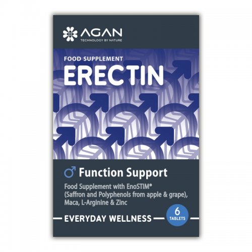 Agan Erectin Συμπλήρωμα Διατροφής για Δύναμη, Τόνωση και Απόδοση 6 ταμπλέτες